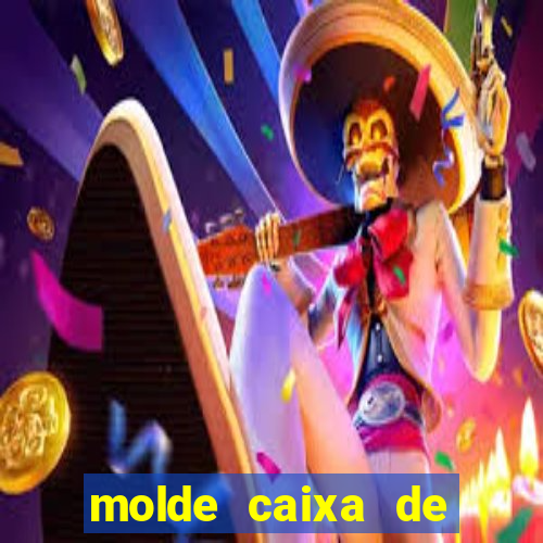 molde caixa de baralho png